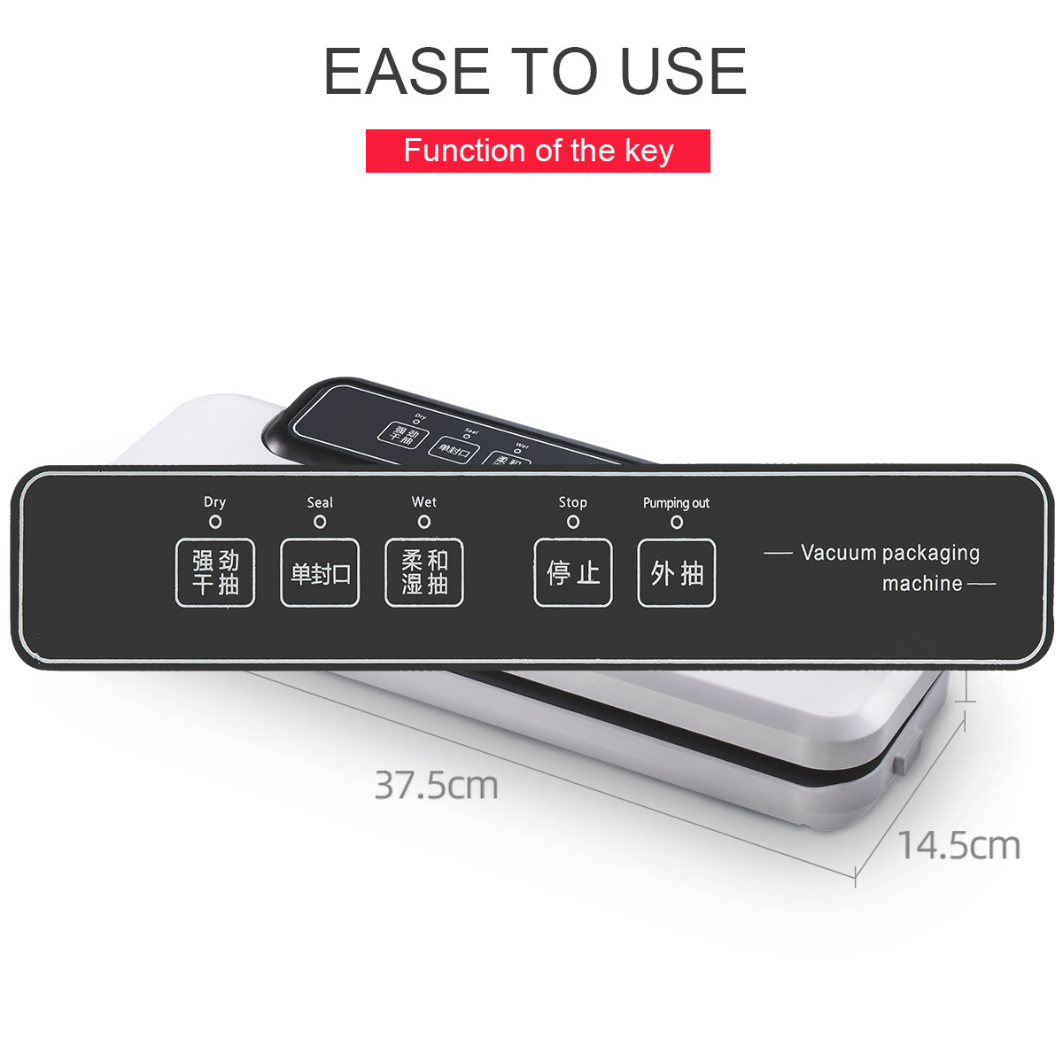 Vacuum Fully Automatic Food Packing Machine Electronic Automatic household Kitchen Home Vacuum Sealer Machine Cutter