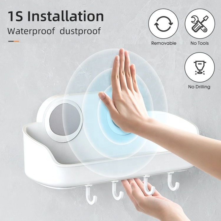 TAILI bathroom wall organizer shower basket Suction Shower Caddy Shelves shower caddy suction cup