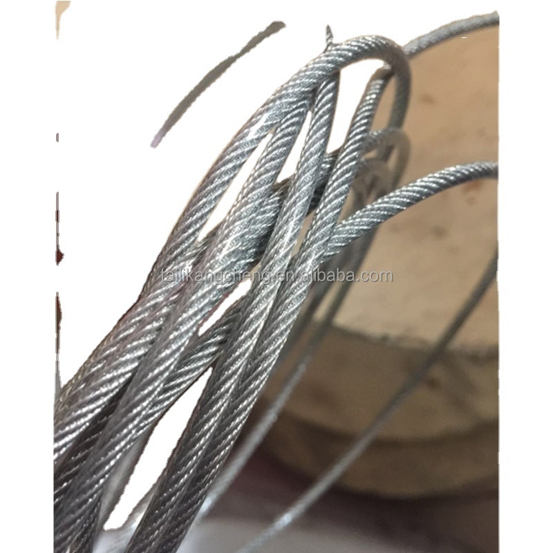 hot product (PVC)1.2mm/2mm ,7X7 304 stainless steel PVC coated wire rope