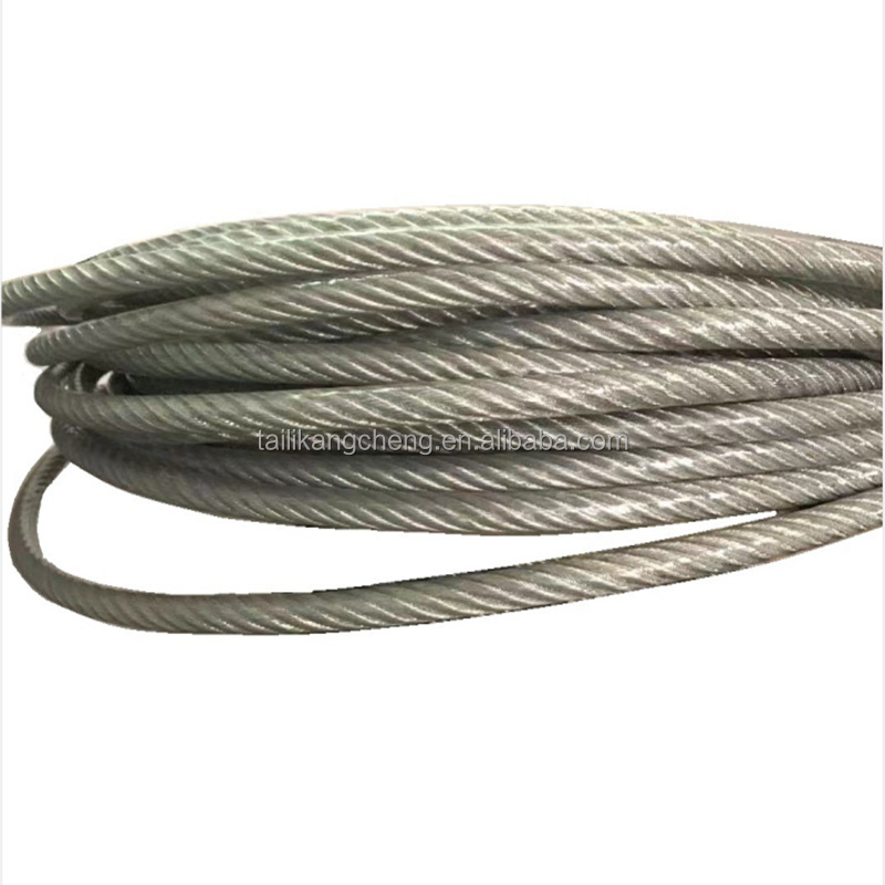 hot product (PVC)1.2mm/2mm ,7X7 304 stainless steel PVC coated wire rope