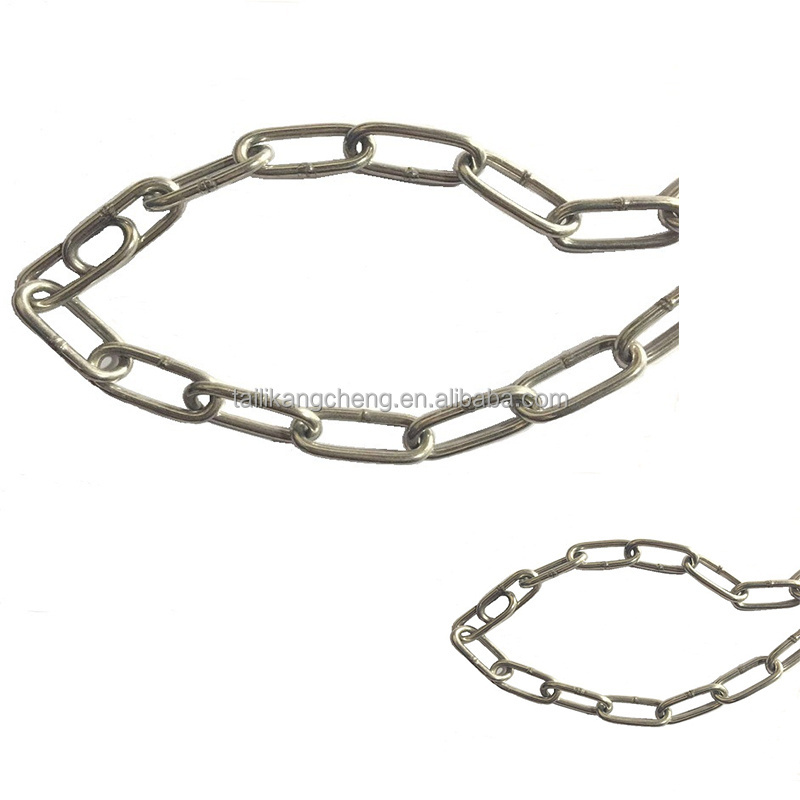 2mm Stainless steel 304 Heavy Duty Chain Links Chain Metal Utility Chain for Clothesline, Hanging Swing, Chain Hardware