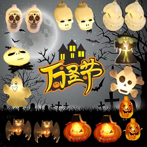 Supplier Wholesale Indoor Decor Battery Operated Led Halloween Decoration Light Pumpkin Led String Light for Hallowmas