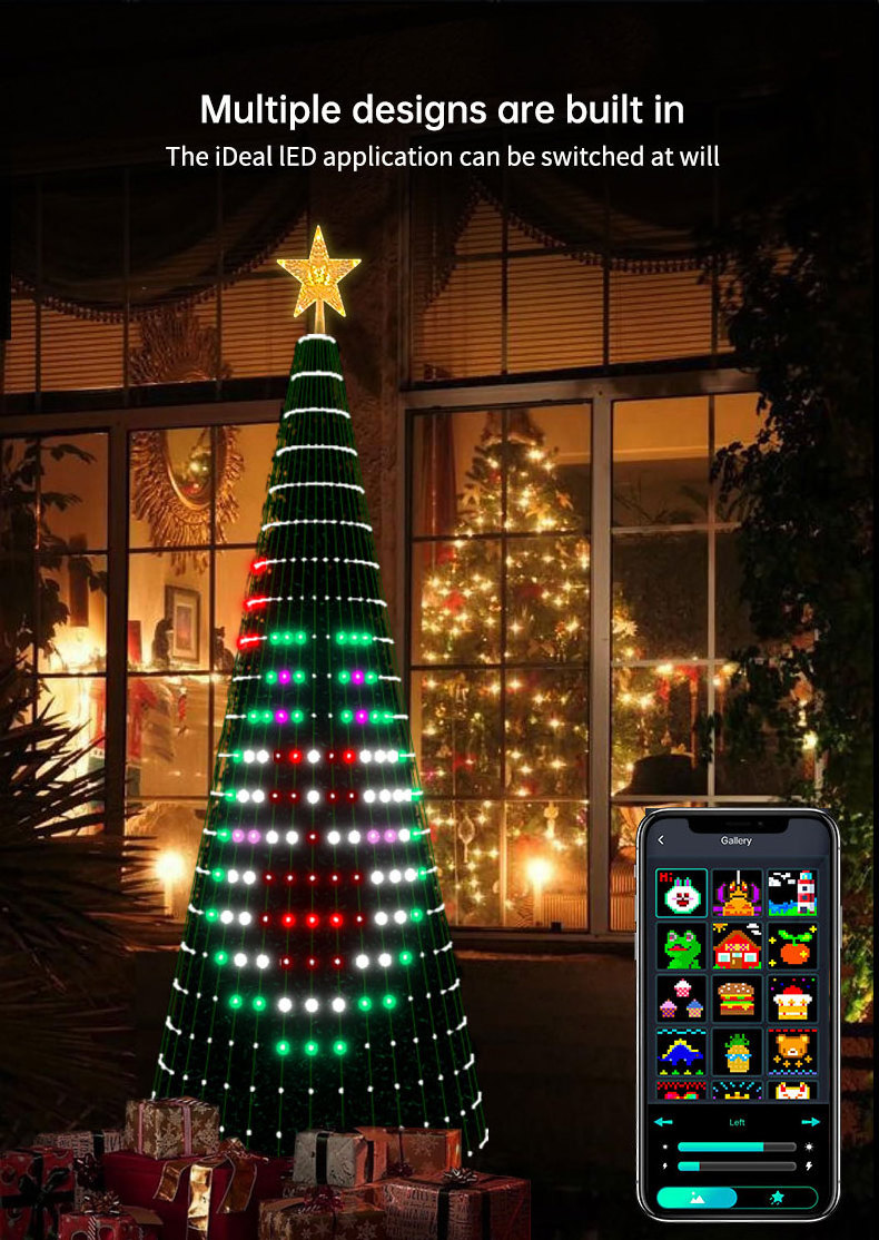 Smart APP Remote Control Christmas Tree Decoration LED fairy Lights Wedding Holiday Decorative Lighting Christmas Lights