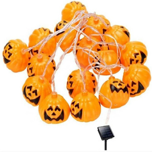 Solar energy 9.7Ft Remote control  pumpkin led Lanterns string light for Halloween Christmas Party Holiday decor lighting