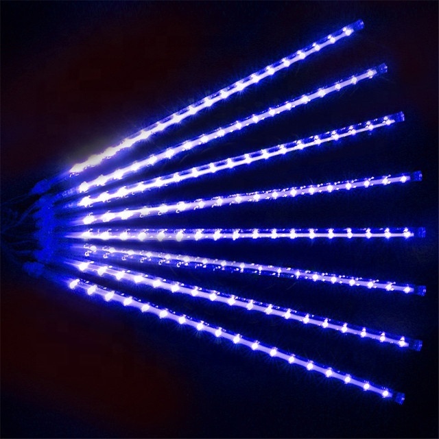 LED Rain Light Meteor Tube Shower Rain String 30CM Icicle Light Wedding Party Christmas Garden Outdoor Decoration Light