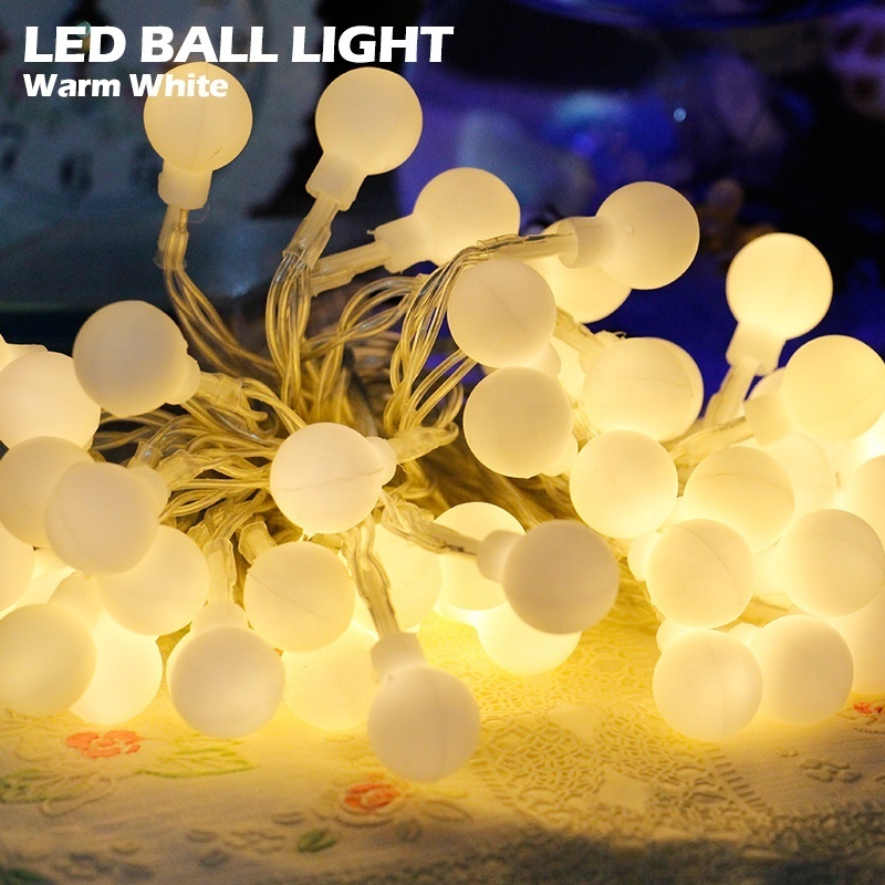 Outdoor Waterproof Battery Operated Christmas Tree Decorative Ball  LED String Wedding Party Fairy Christmas Light