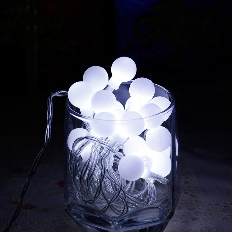 Outdoor Waterproof Battery Operated Christmas Tree Decorative Ball  LED String Wedding Party Fairy Christmas Light