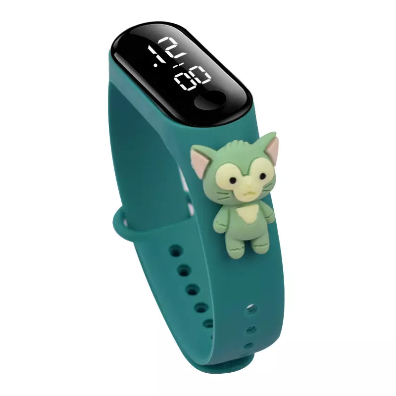 Cute Cartoon Sports Outdoor LED Electronic Children's Digital Watch Holiday Gift Rabbit Waterproof Touchscreen mini Cartoon Doll