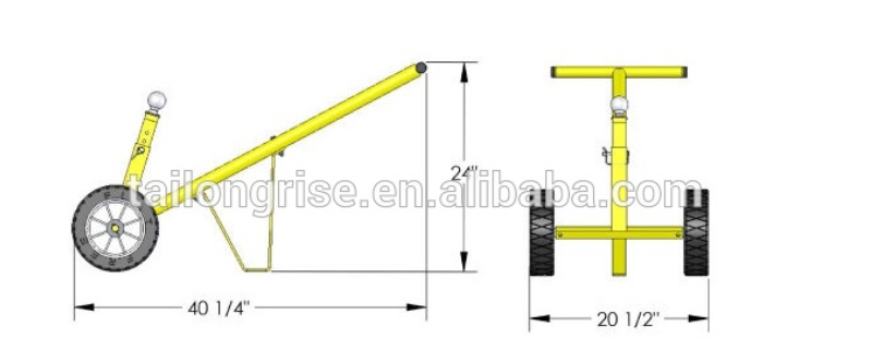 Light weight Industrial Metal Heavy Duty Quick Move Hand Truck Hitch Carts /Trailer Mover Dolly/Trailer&Equipment Mover