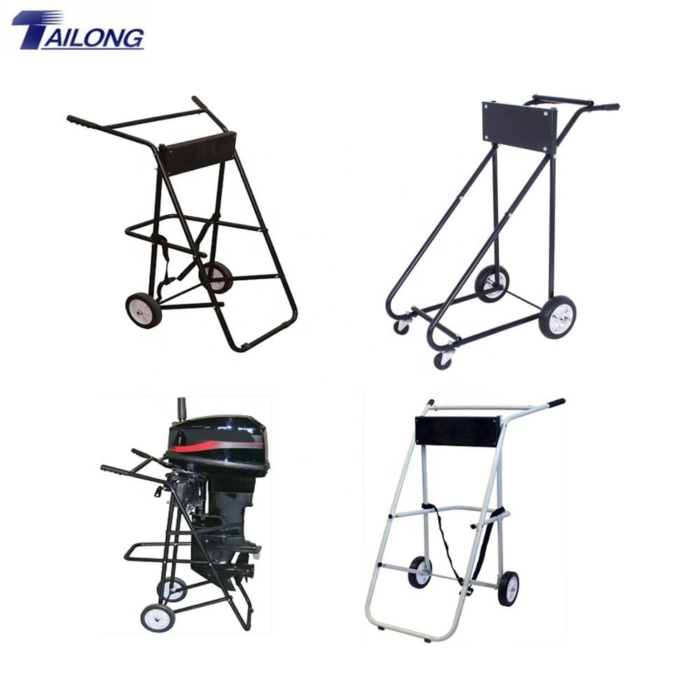 Pro Heavy Duty 315 LBS Outboard Boat Motor Cart Engine Stand/Racks Carrier Cart Dolly Storage with 4 Wheels