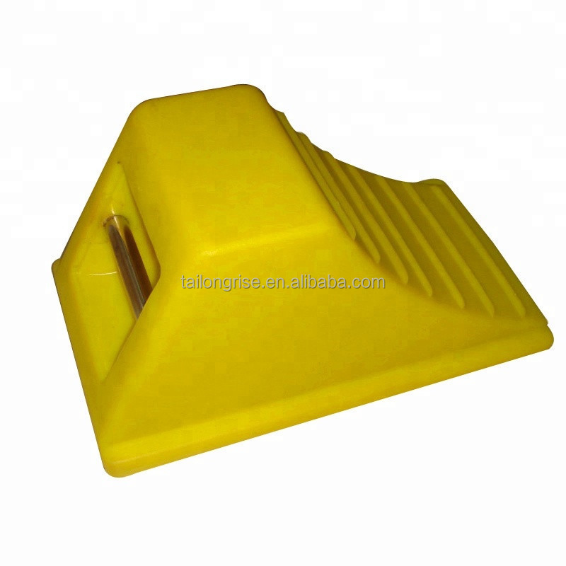 Truck Trailer Safety Parking Polyurethane Wheel Chock Tire Stop Block