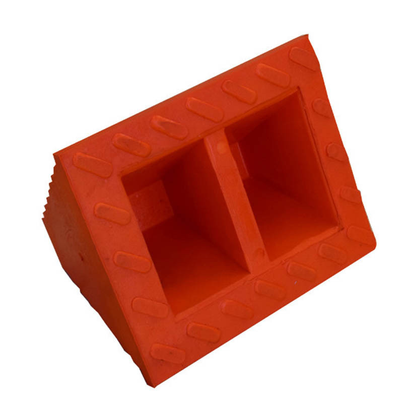 Rubber Wheel Chock Orange/Wheel Stops 10 x 8 x 6