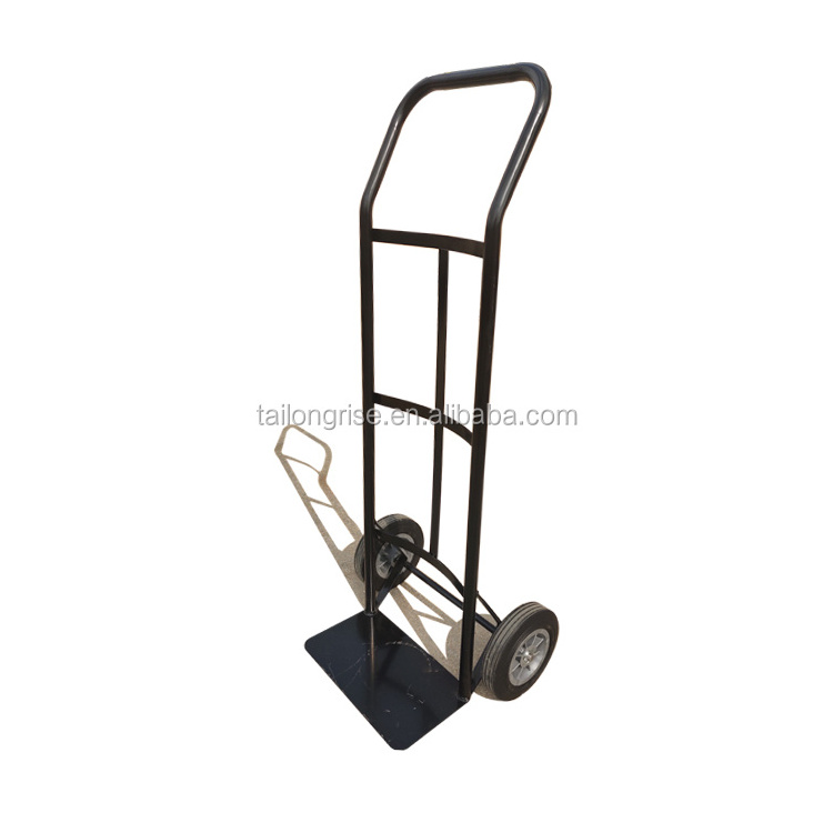 Heavy Duty Steel Construction Handtruck Household Hand Trolley with 2 Wheels