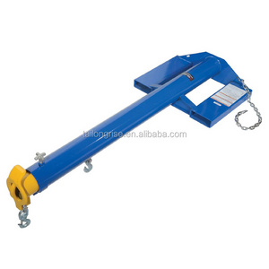 Heavy Duty Forklift Telescoping Jib Boom Crane, 24" Fork Pocket, Capacity 4,000lbs.