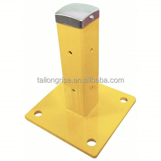 Warehouse Forklift Protection Barriers 2 Rib Guardrail Metal Safety Crash Barrier