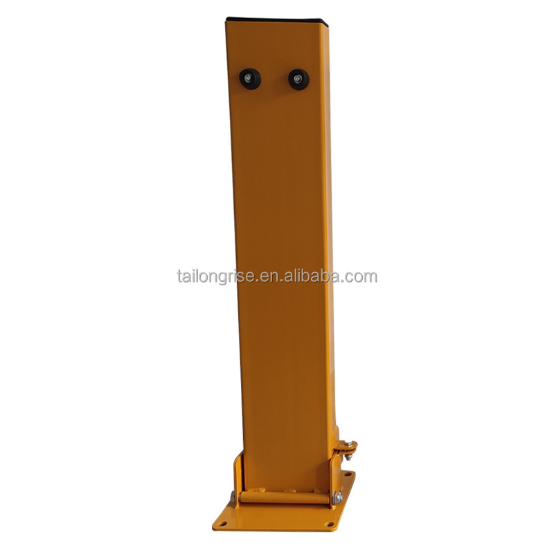 Collapsible Safety Bollard Iron Traffic Barrier Parking Lock Folding Down Bollard