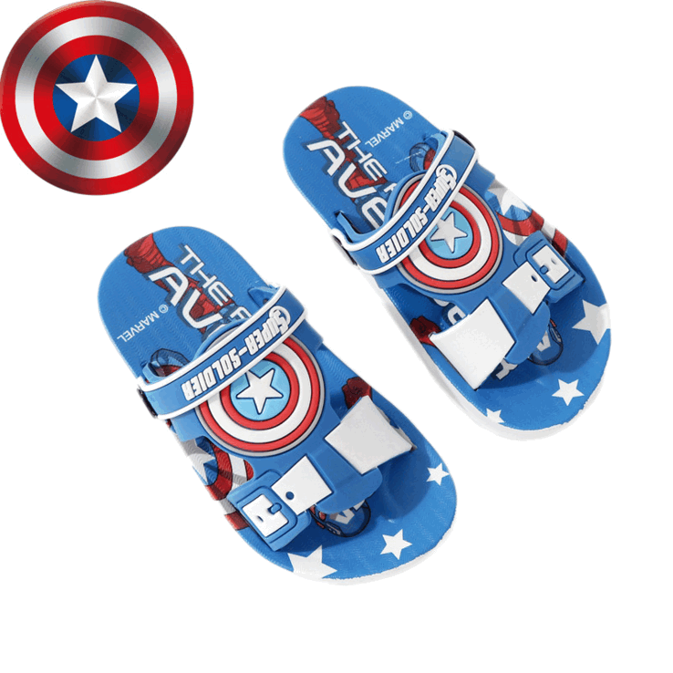 Children boys summer PVC Slippers soft cartoon slippers Non-slip flip flop home bath shoes