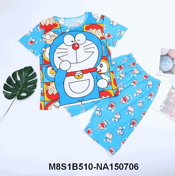 Summer Boys Pajamas Sets Short Sleeve Cartoon Children Sleepwear Character Teenagers Pajama Sleepwear For Girls Kids