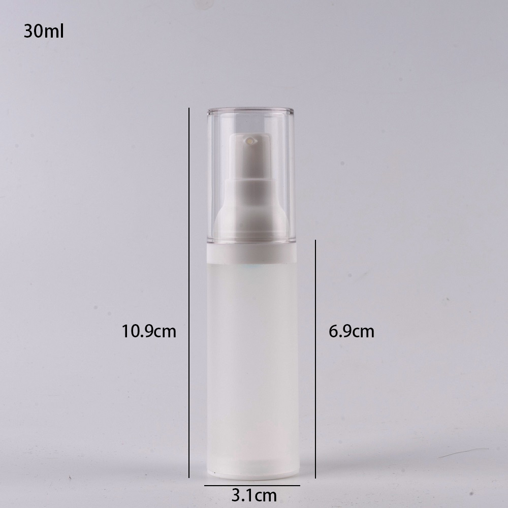 airless pump bottle 15 20 30 50 ml plastic for cosmetics matte custom spray bottle for toner deluxe pp plastic pump bottles