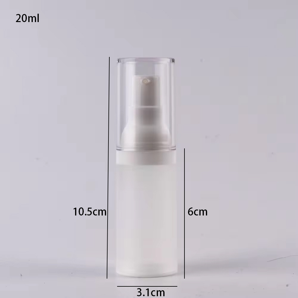 airless pump bottle 15 20 30 50 ml plastic for cosmetics matte custom spray bottle for toner deluxe pp plastic pump bottles