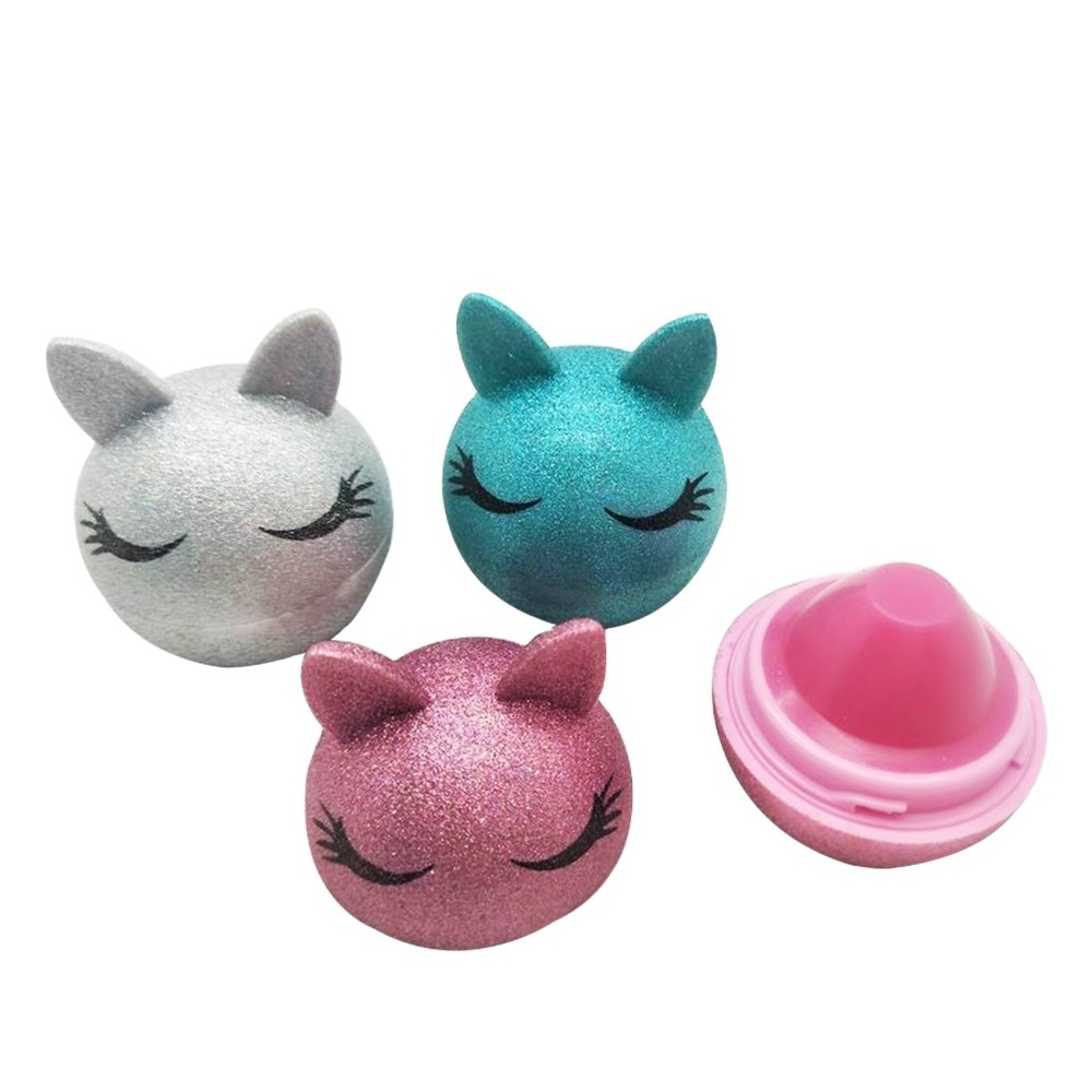 High Quality Private Logo Scented Sparkle Bunny Moisturizing Lip Balm For Daily Use