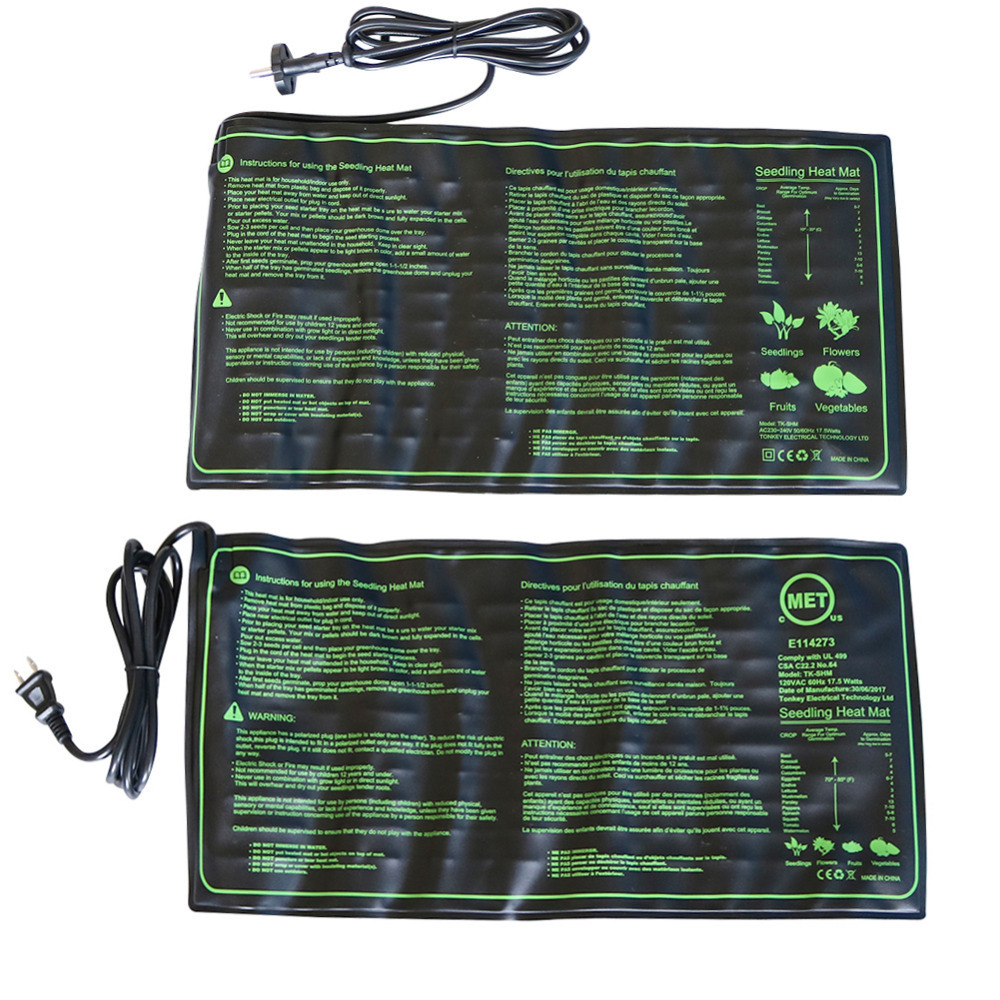 Seedling Heating Mat 50x25cm Waterproof Plant Seed Germination Propagation Clone Starter Pad 110V/220V Garden Supplies