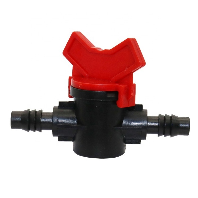 Mini Agricultural 8mm Drip Irrigation Fittings Water Hose Connector Barbed Control Valve