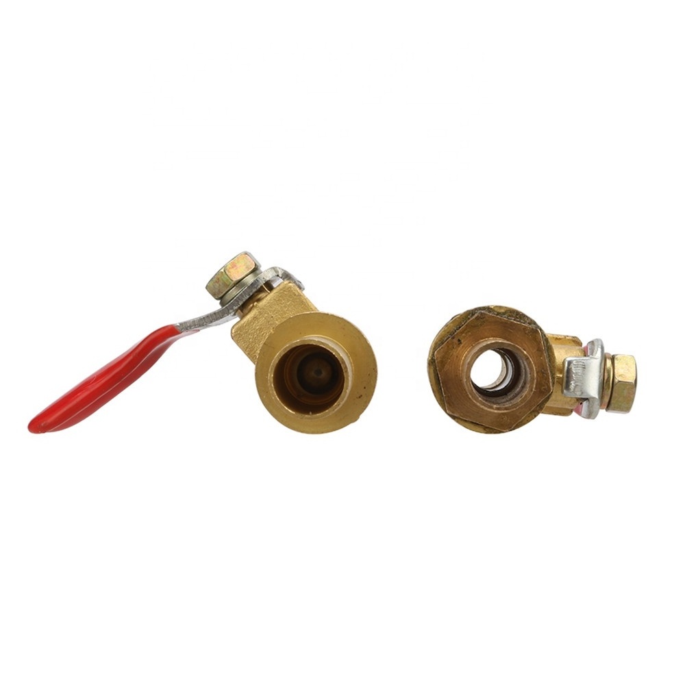 8mm 10mm Garden Hose Barbed Ball Valve Inline Brass Universal Tap Straight Ball Valve