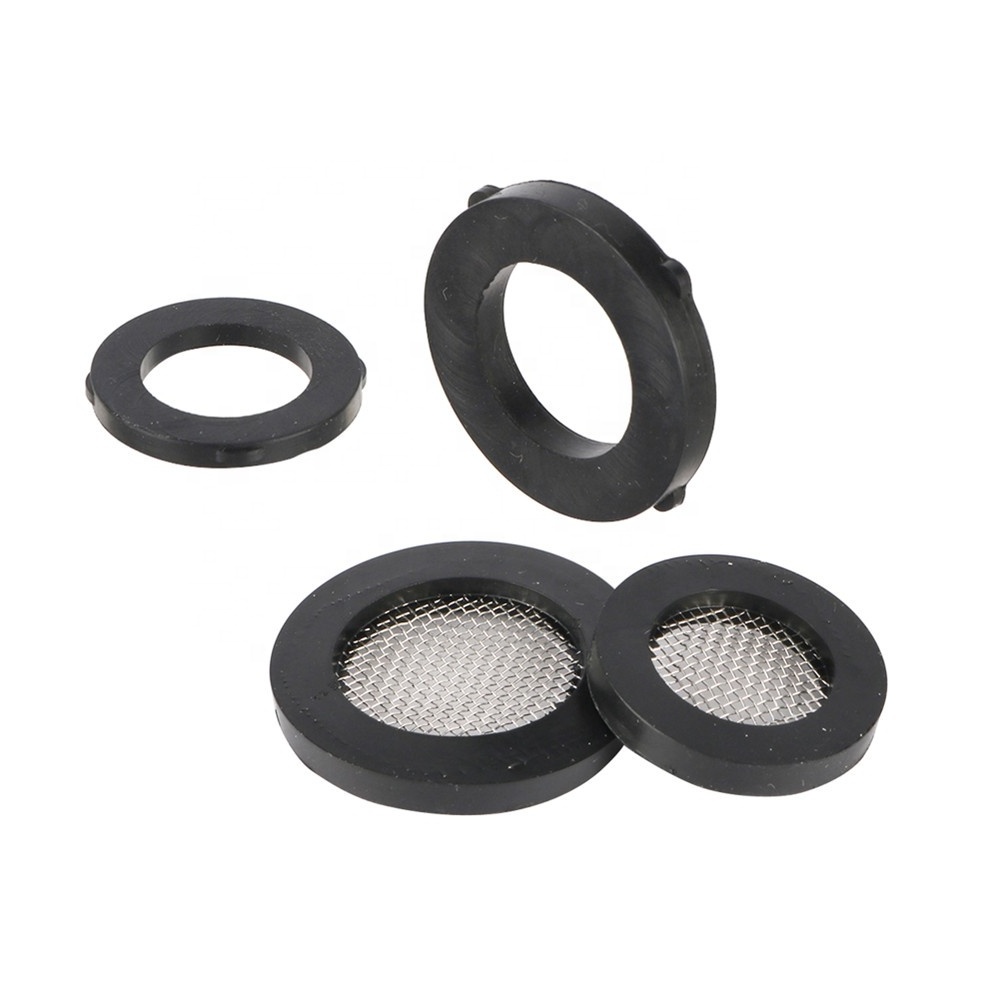 Seal Hose Gasket Flat Rubber Washer With 40 Mesh 1/2 3/4 Inch Rubber Gaskets