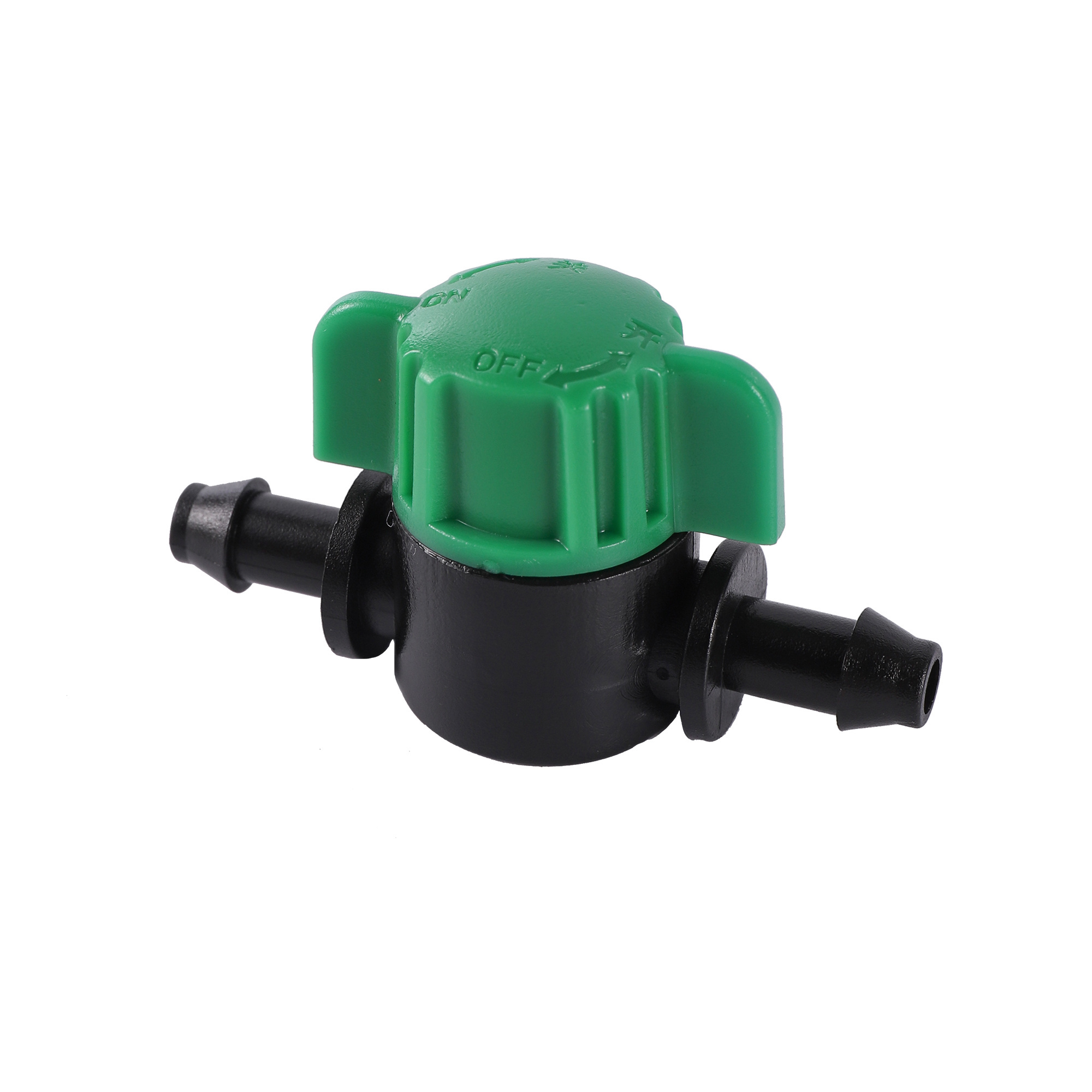 Garden Micro Shutoff Coupler Valve Connector For 4/7mm Hose With Barb