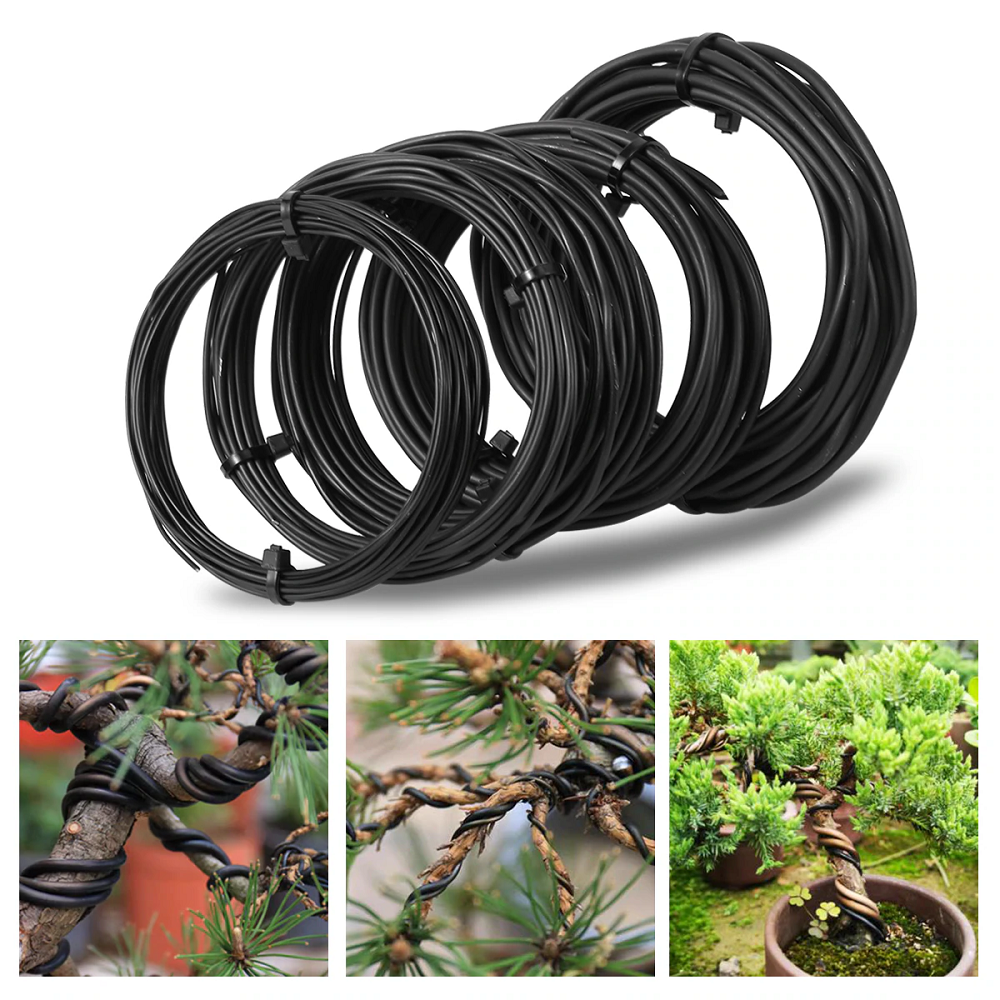 Diameter 1/1.5/2/2.5/3mm Bonsai Training Wire Plant Support Anodized Aluminum Bonsai Wire For Plant Shape