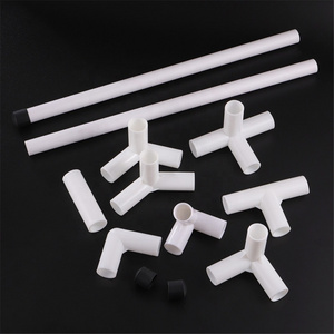 60 90 120 135 Degree Inner Diameter 19mm 3 Way 4 Way Straight Elbow Tee PVC Connector DIY Shelf Fittings