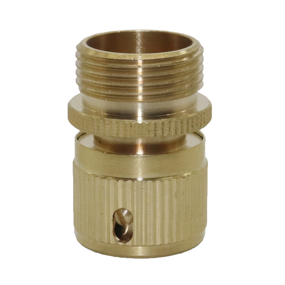 Brass 3/4 inch Male Female Thread Car Wash Water Gun Connector Garden Hose Quick Connector