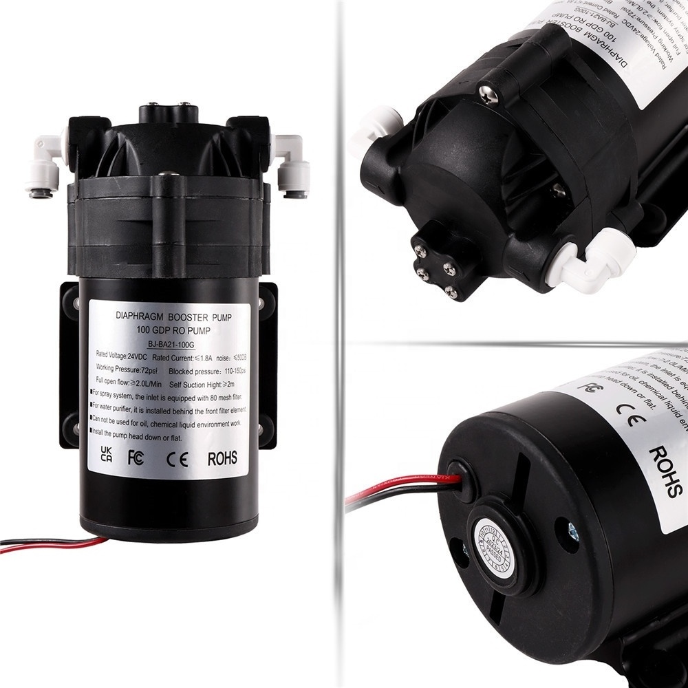 DC24V 45W Micro Noise Booster Pump Self-Priming Diaphragm RO Water Purifier Pump