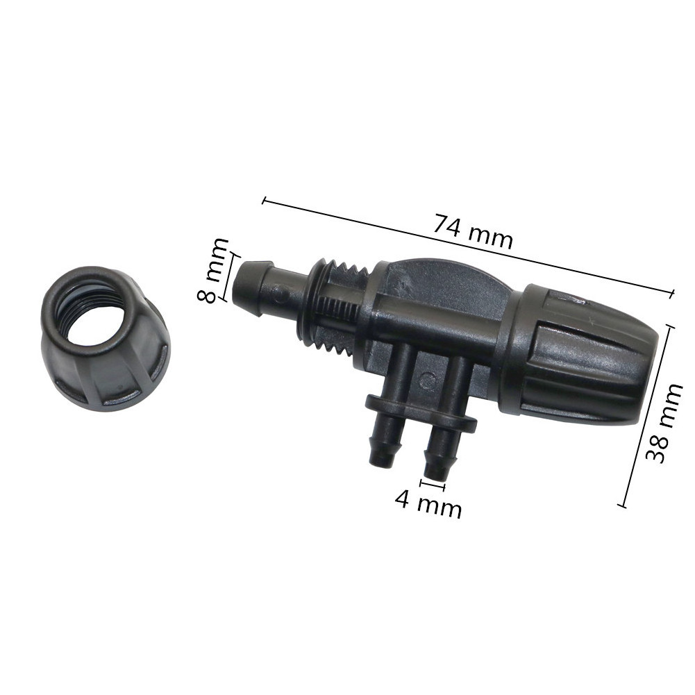 8 / 11mm to 4 / 7mm Hose Splitters 4 Way Hose Connector For Automatic Watering System Hose Quick Connector