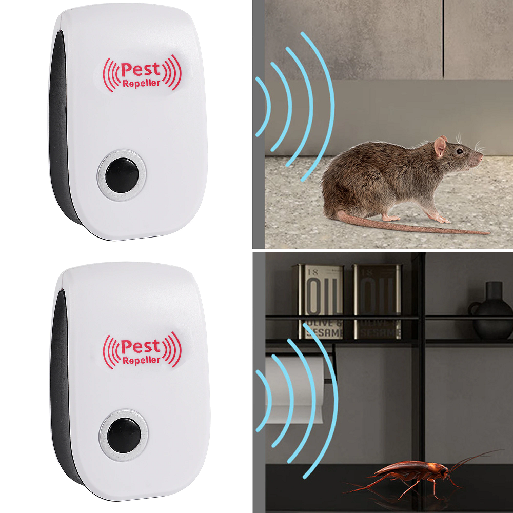 Ultrasonic Repeller Light Trap Lamp Repellant Pest Control Electronic Mosquito Killer with EU US Plug