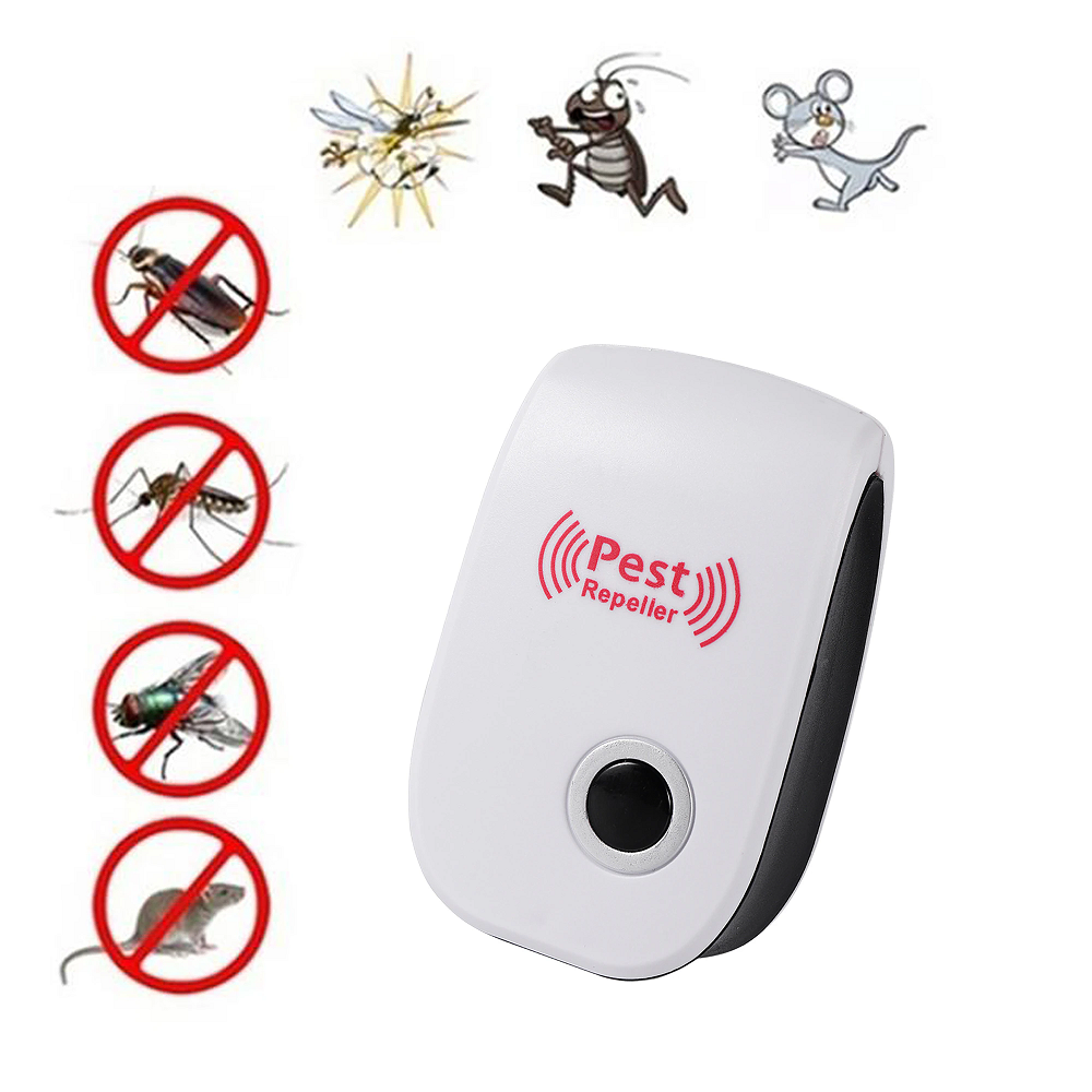 Ultrasonic Repeller Light Trap Lamp Repellant Pest Control Electronic Mosquito Killer with EU US Plug