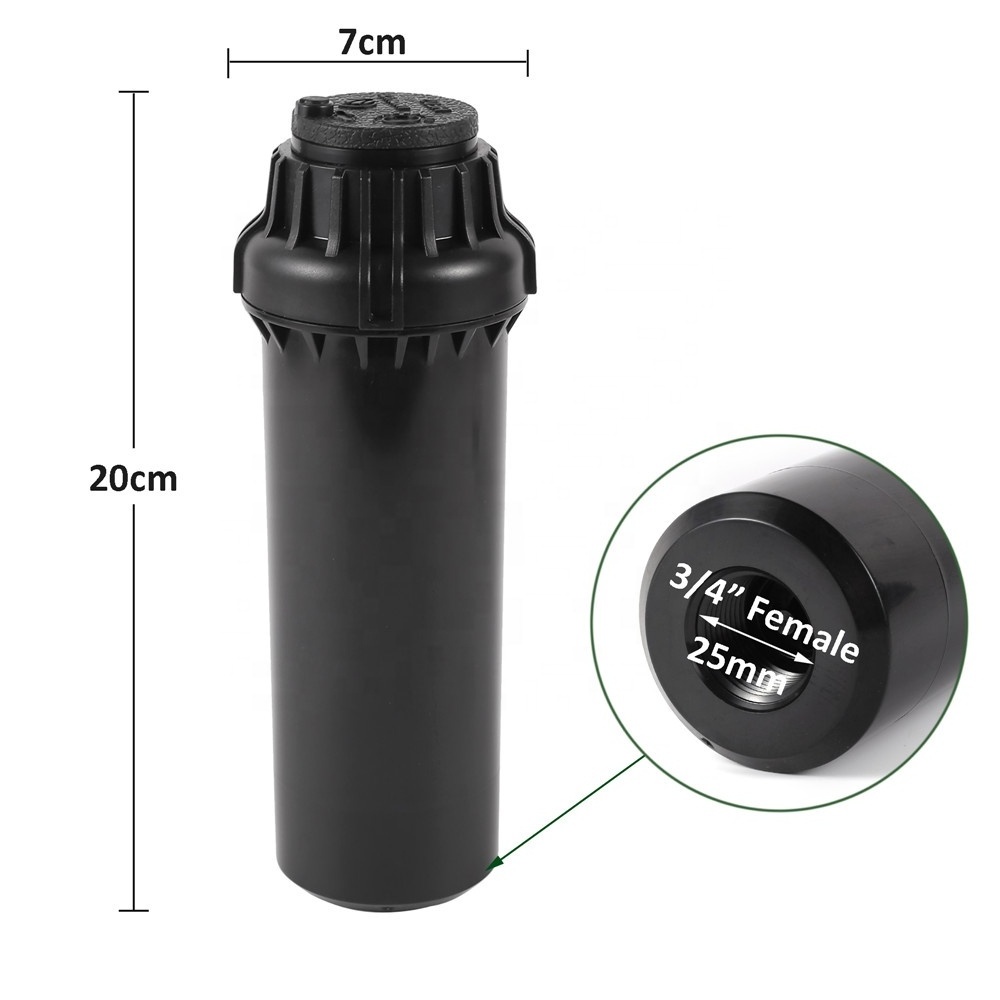 40~360 Degree Adjustable 3/4 Inch Female Thread Landscapes Pop Up Garden Lawn Sprinkler With Replacement Nozzle