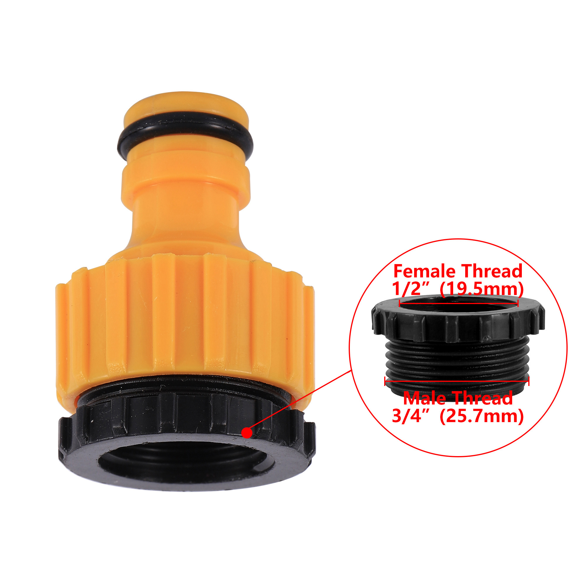 Garden Irrigation Car Wash Connector 1/2 5/8 1 inch Hose Repair Water Pipe Quick Coupler 12/16/25mm Faucet Adapter