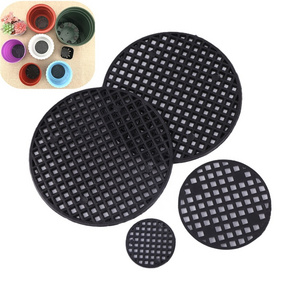 2.5/4.5/7.5cm Round Flowerpot Bottom Drainage Hole Grid Mat Netting Breathable Leakproof Fixed Soil Gasket