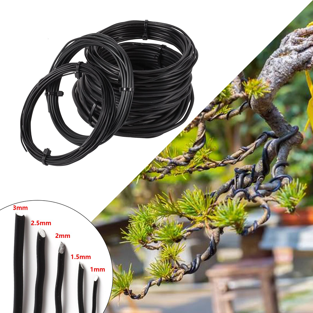 Diameter 1/1.5/2/2.5/3mm Bonsai Training Wire Plant Support Anodized Aluminum Bonsai Wire For Plant Shape