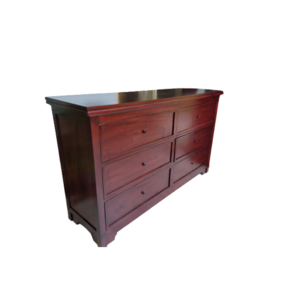 Order from China Buyer Wooden Bedroom Dresser 6 Drawers Storage Cabinets for Home Furniture Mahogany Living Room Cabinets