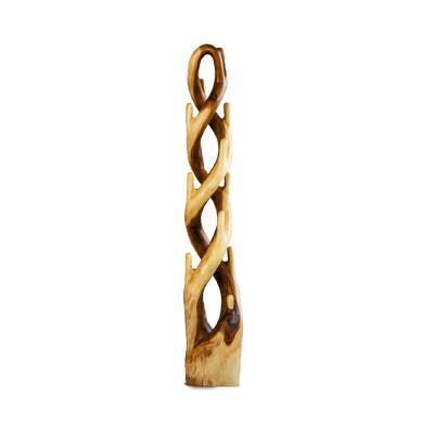 Home Furniture Natural Suar Wood Log Coat hanger Rack Wooden Coat Stand Double Standing Rack Driftwood Coat Racks