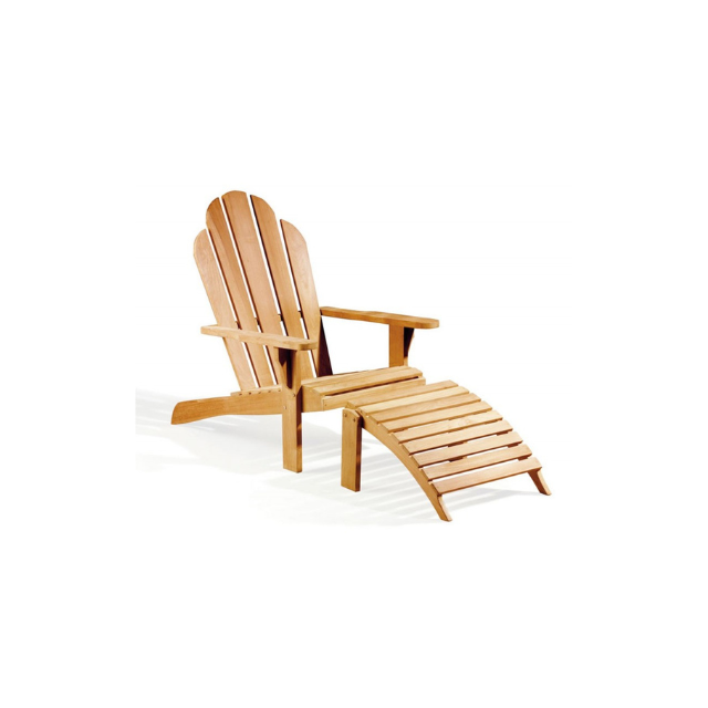 Classic Wooden Lounger Adirondack Luxury Outdoor Furniture in Teak Wood Sun Lounger Beach Chair Wood Outdoor Lounge Chair