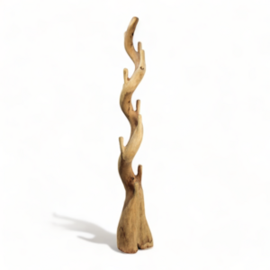 Home Furniture Natural Suar Wood Log Coat hanger Rack Wooden Coat Stand Single Standing Rack Driftwood Coat Racks