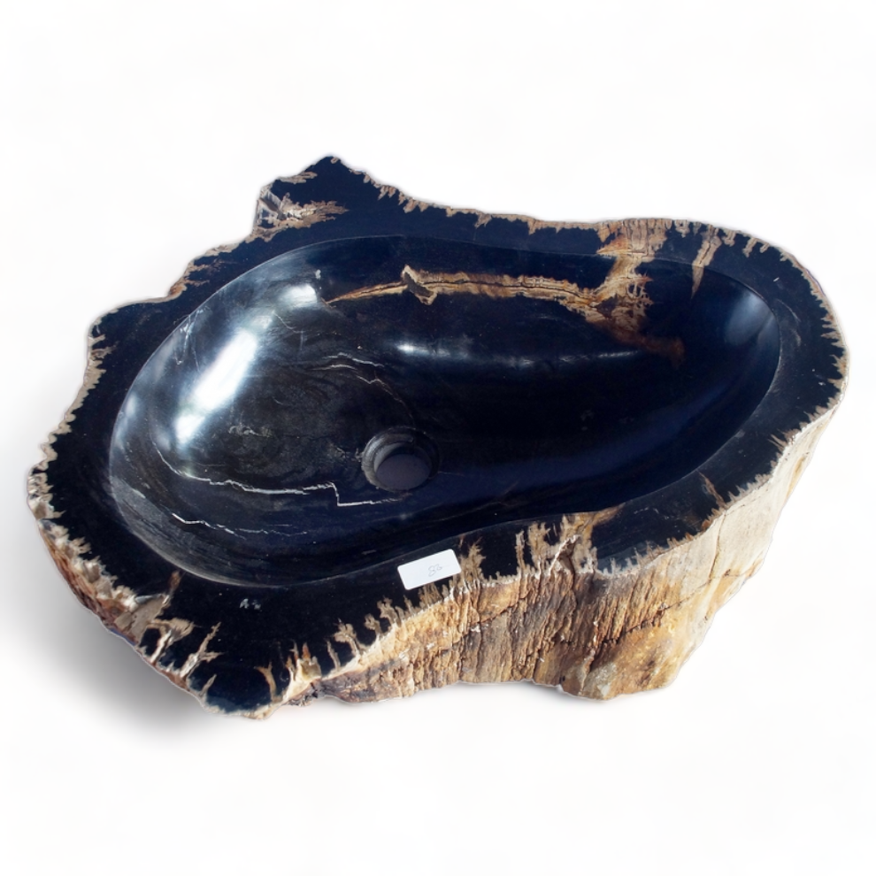 Natural wood fossil Sink polished petrified wood sink fossil stone bowls with size 35-45 cm for Bathroom Vanity Wash Basin