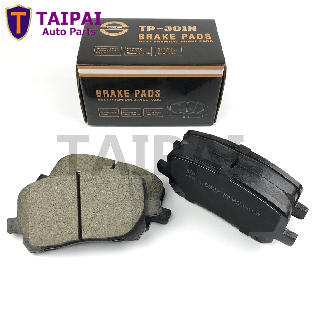 top quality ceramic car disk brake pad factory supplier D923 D2217 04465-44050 04465-02080 MATRIX COROLLA Brake Pads for TOYOTA