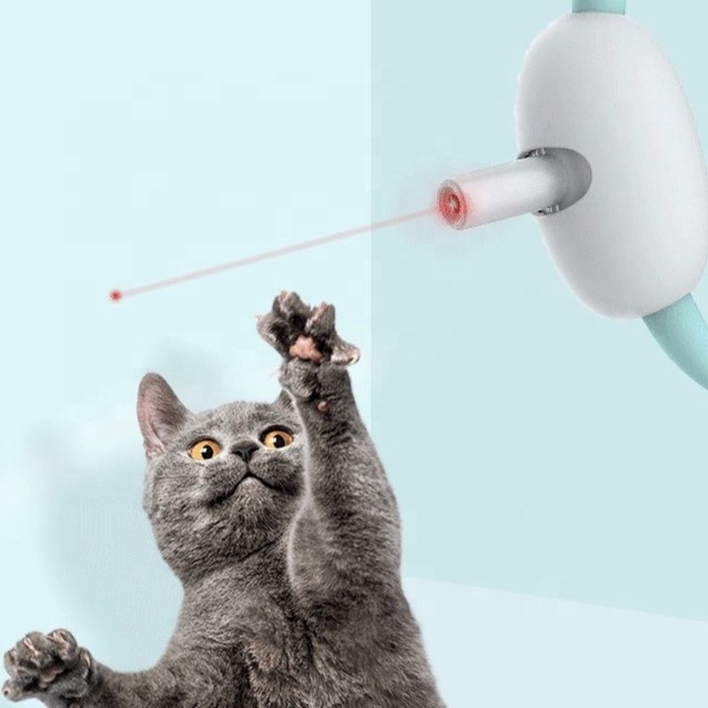 Sample Available New Arrival Funny Interactive Chasing Laser Cat Toy Self Entertainment Amusing Cat Laser Collar