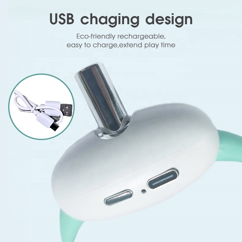 2023 planner new cat laser pointer USB charge amusing cat laser collar toy