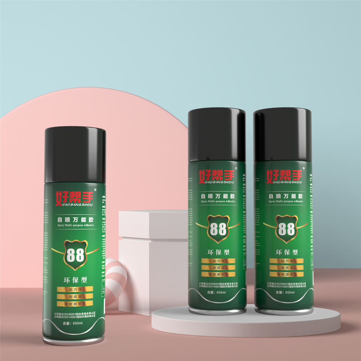 High quality strong tack spray adhesive for Acrylic Laminate wood foam aerosol spray glue